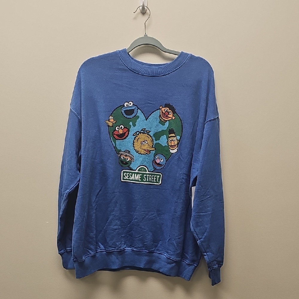 Sesame Street Blue Unisex Sweater